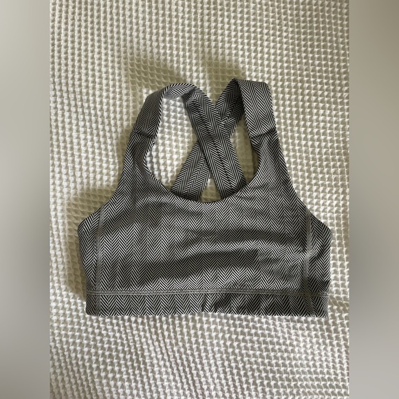 Lululemon All Sport Bra - white herringbone - Picture 4 of 6